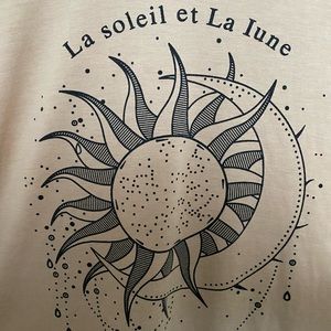 beige oversized t-shirt